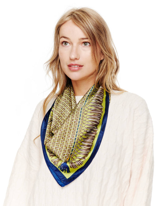 Tassel Print Silky Bandana