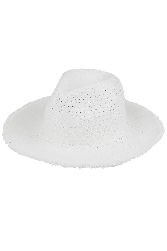 Frayed Straw Hat
