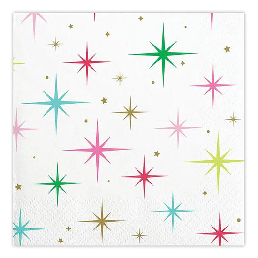 Retro Stars Cocktail Napkins