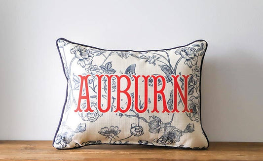 Auburn Toile Piped Pillow