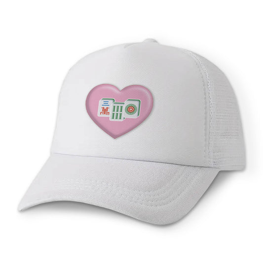 Hat- Heart with Mahjong Tiles