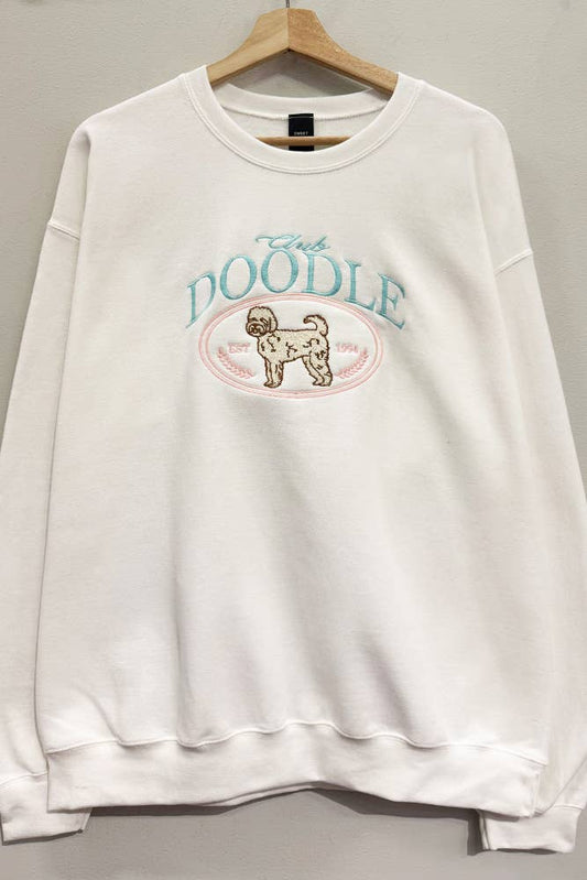 Club Doodle Embroidered Sweatshirt