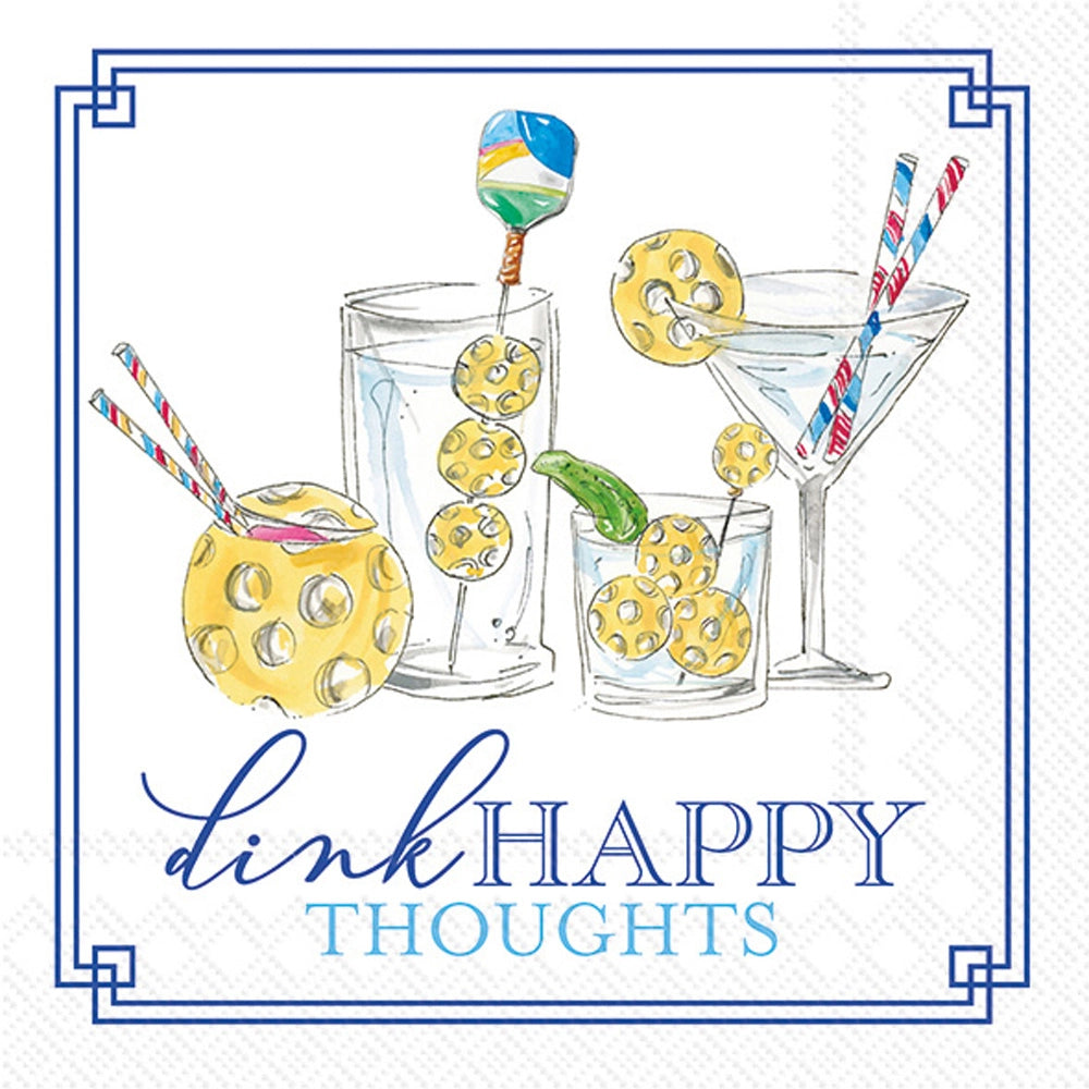 Dink Happy Thoughts Cocktail Napkins