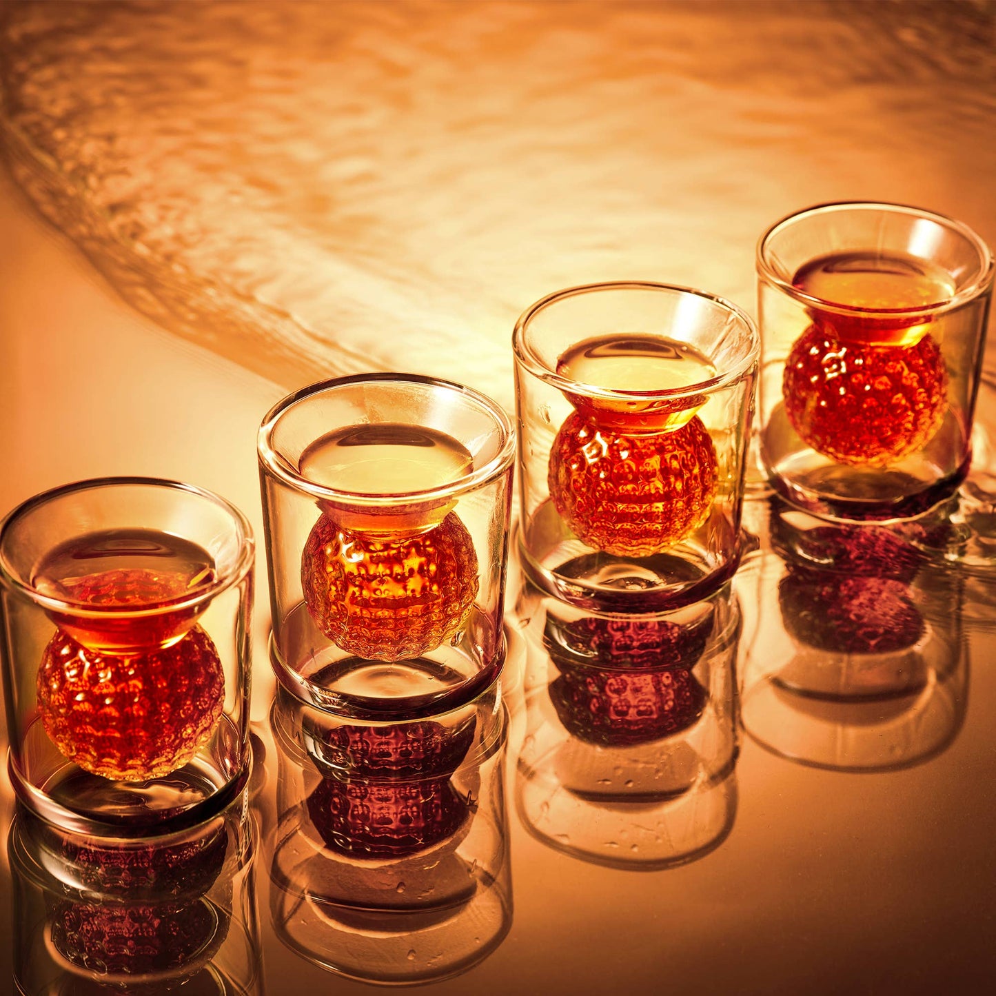 Golf Ball Whiskey Shot Glass