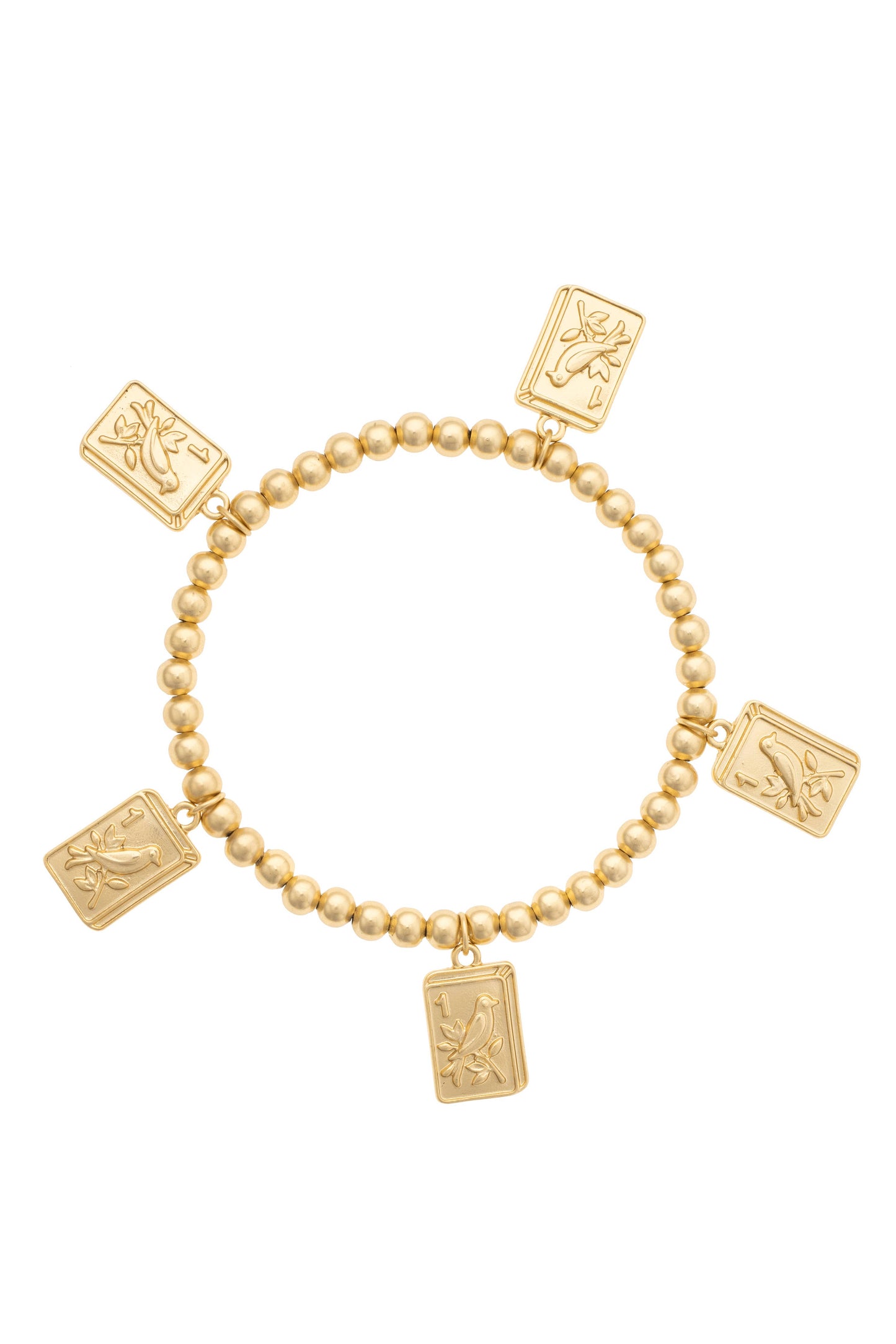 Bird Bam 24K Plated Ball Bead Bracelet