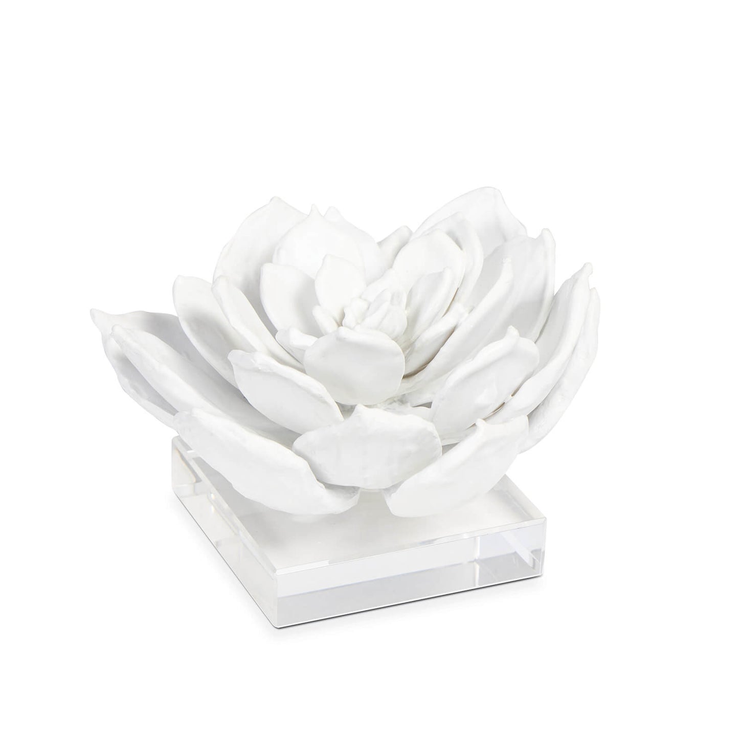 White Succulent Sculpture