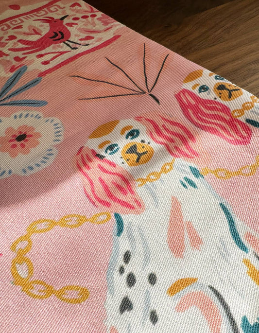 Pink Staffordshire (Embroidery Detail) Towel