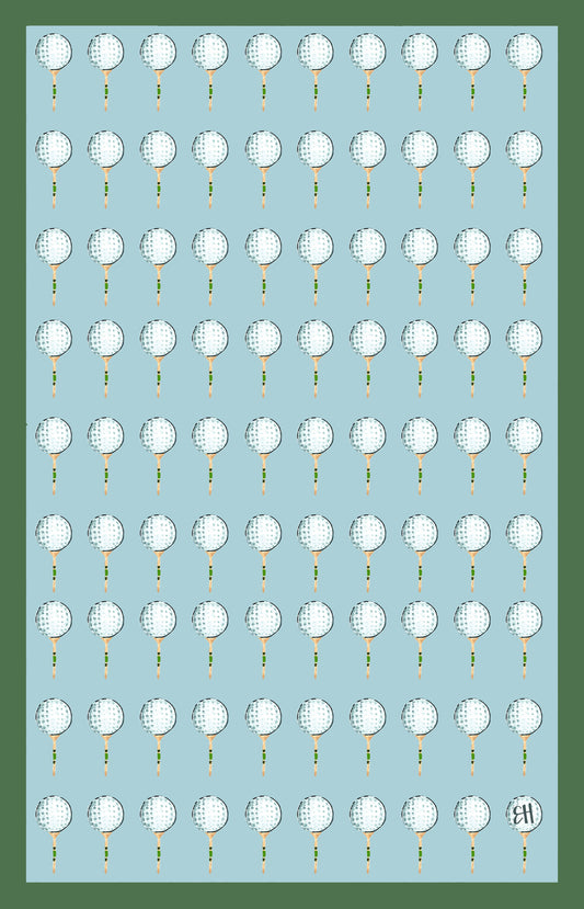 Double Sided Tee Time Tea Towel