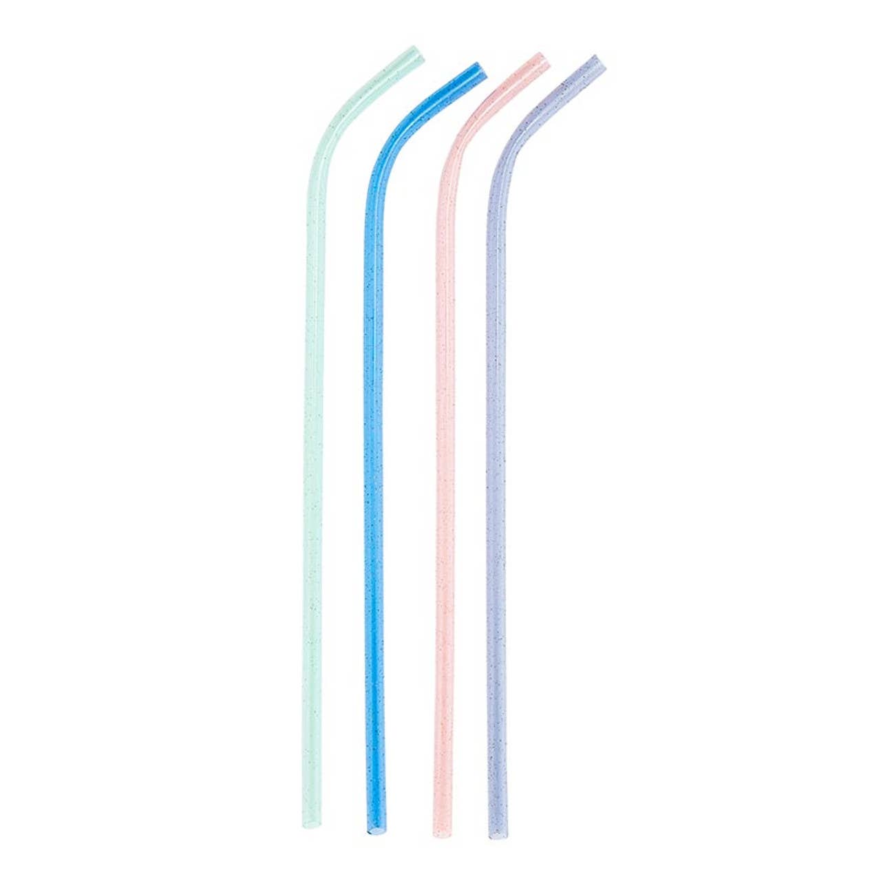 Happy Colors Wine Bottle Glitter Straws