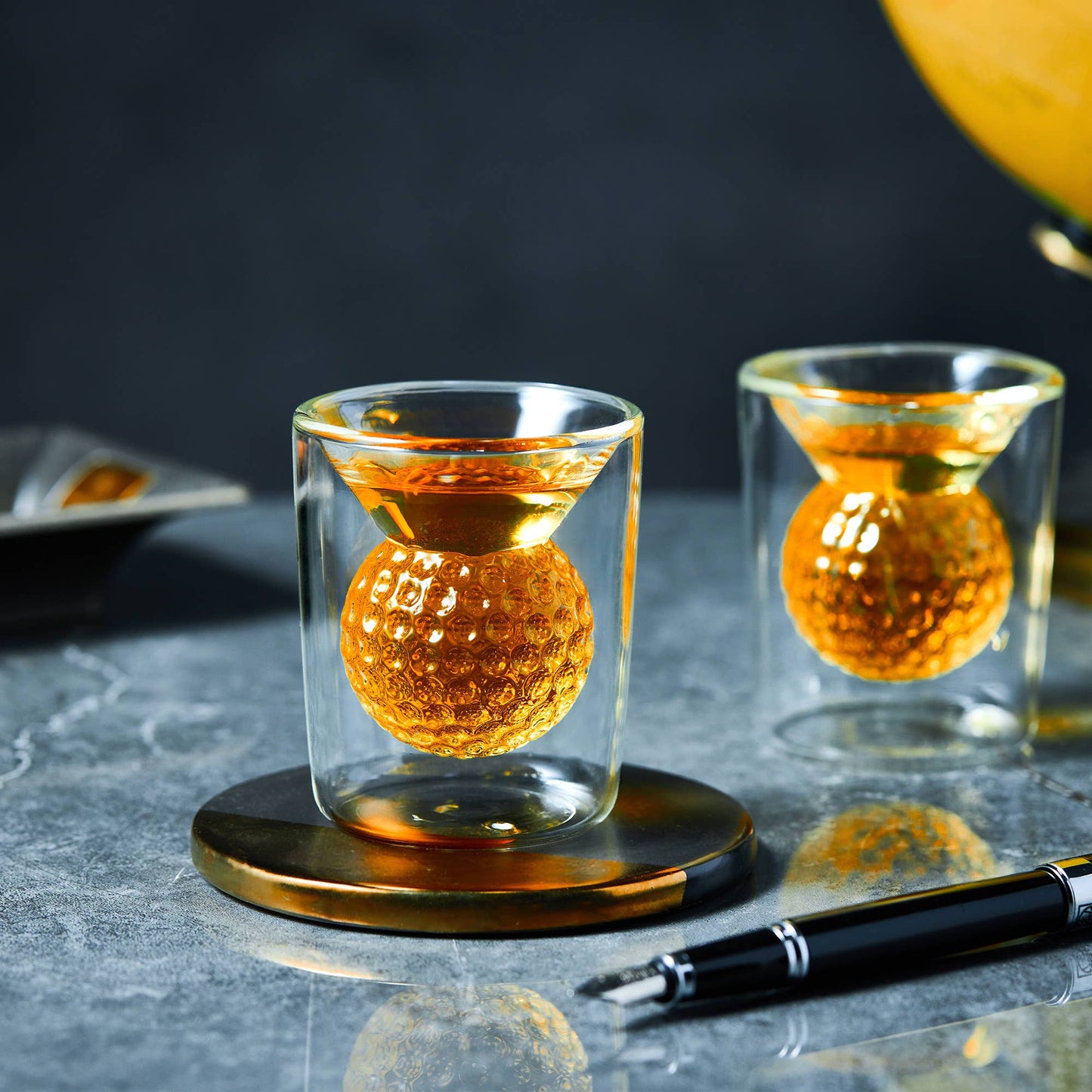 Golf Ball Whiskey Shot Glass