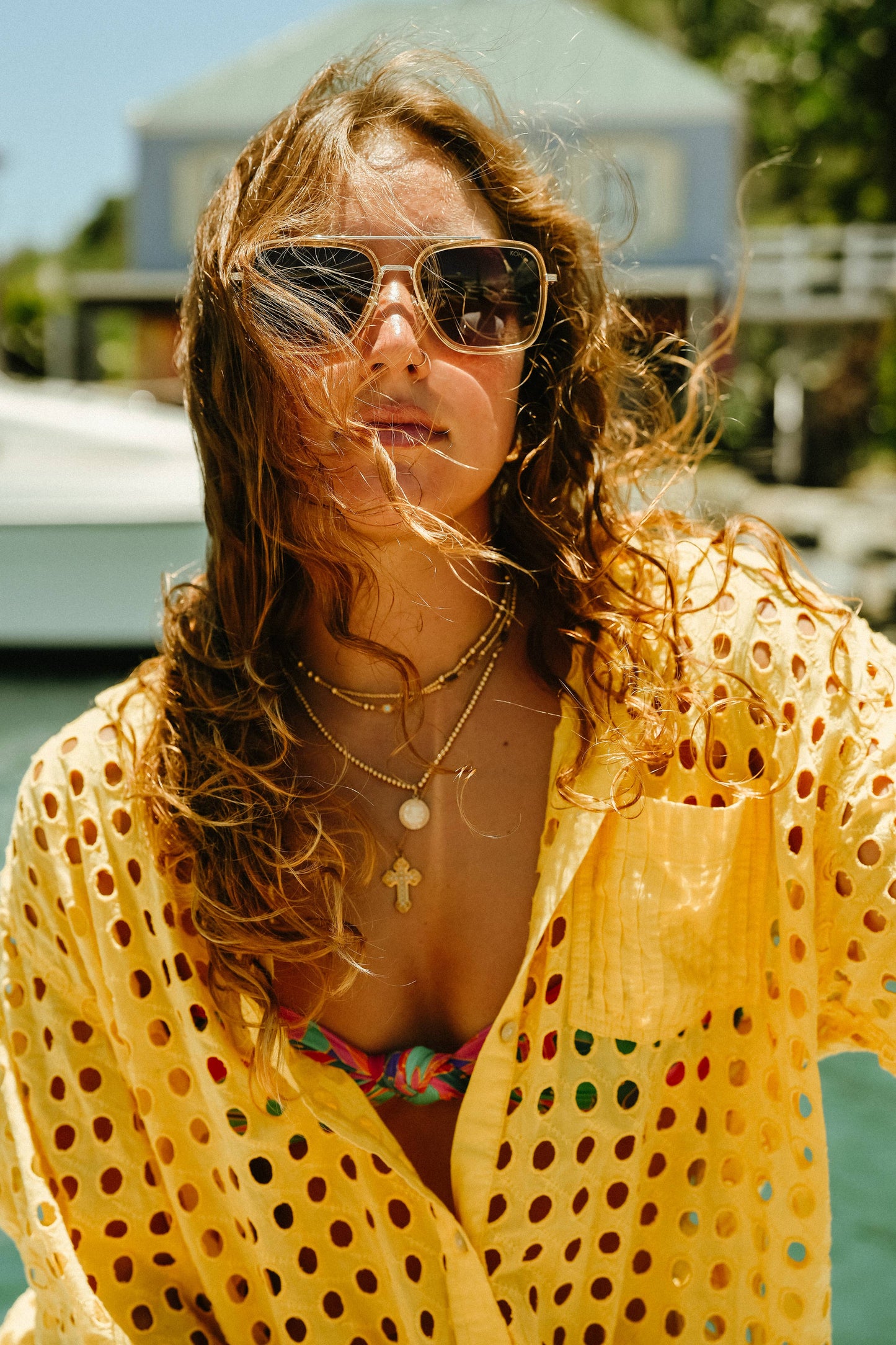 LEX CHAMPAGNE Polarized Sunglasses