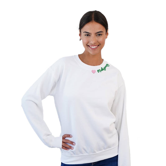 Heart Mahjong Crewneck Sweatshirt
