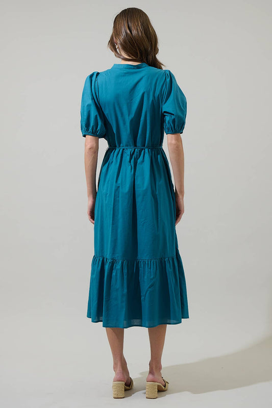 Beth Button Down Midi Dress