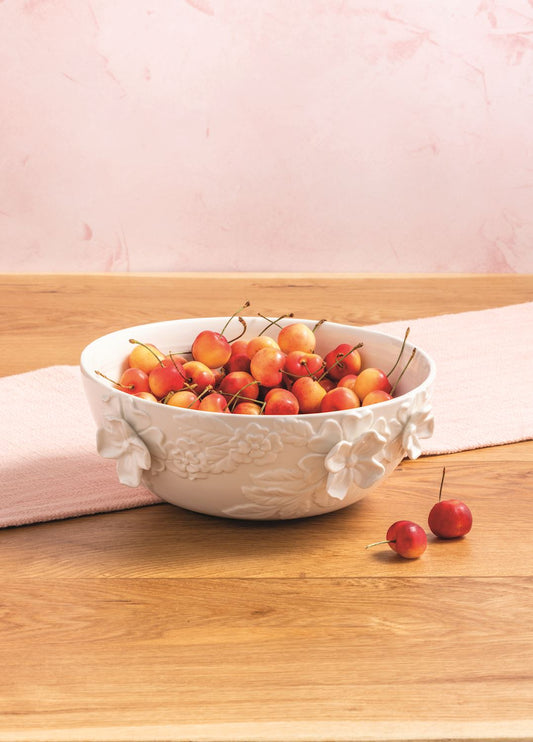 White Floral Bowl