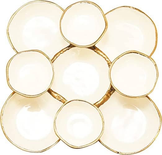 Cluster of 8 Round Serving Bowls