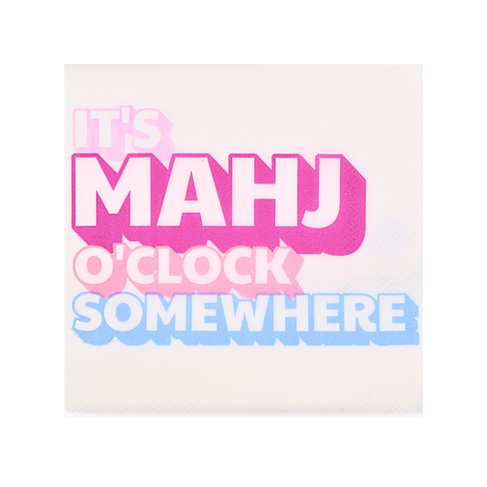 "It's Mahj O'Clock Somewhere" Cocktail Napkins