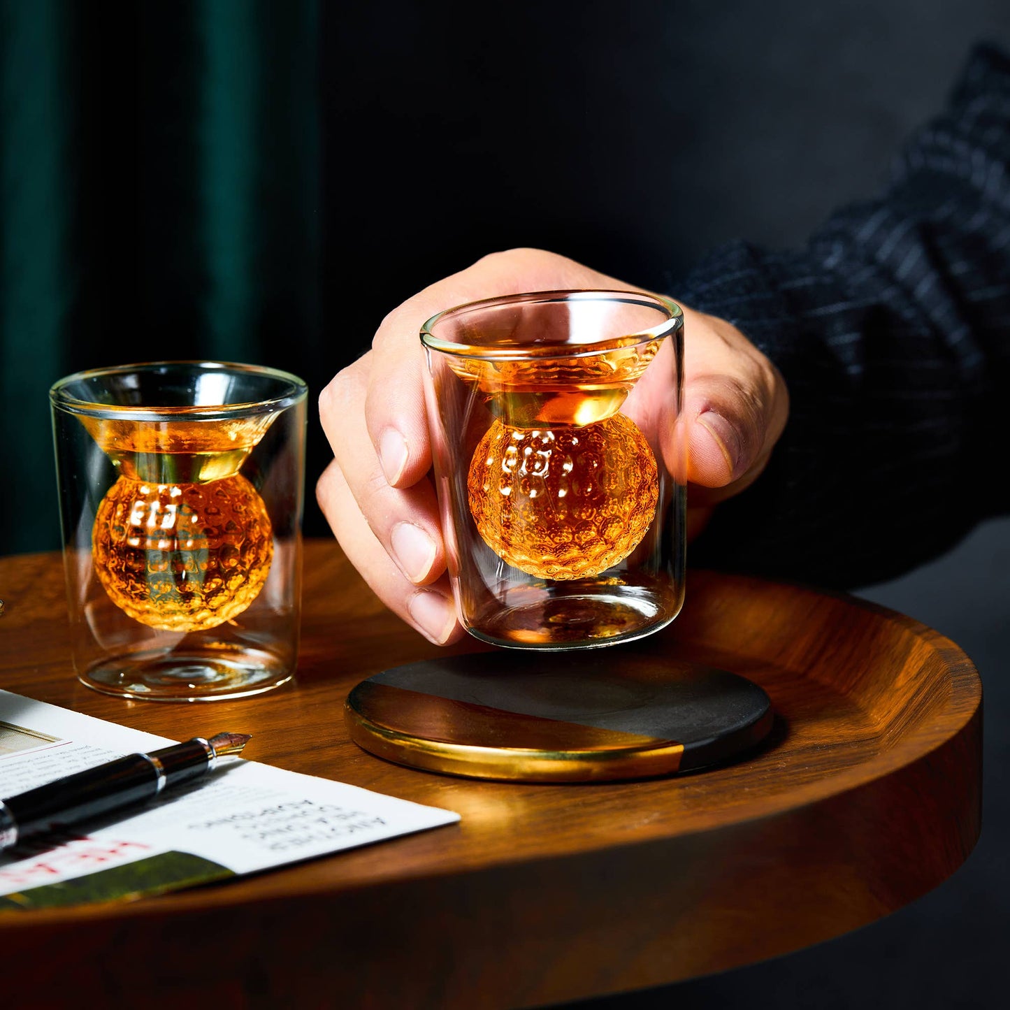 Golf Ball Whiskey Shot Glass