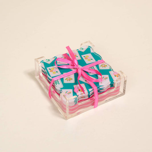 Coaster Set–It's Mahj Time