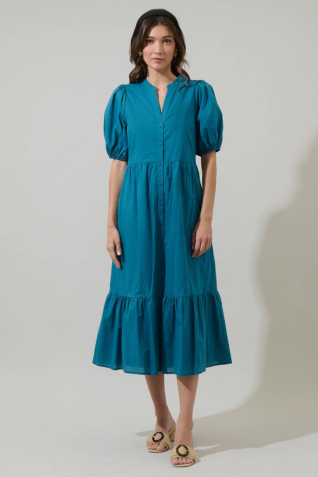 Beth Button Down Midi Dress