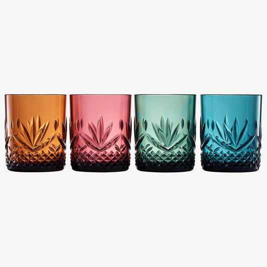 Colored Acrylic Plastic Tumbler Lowball Glass