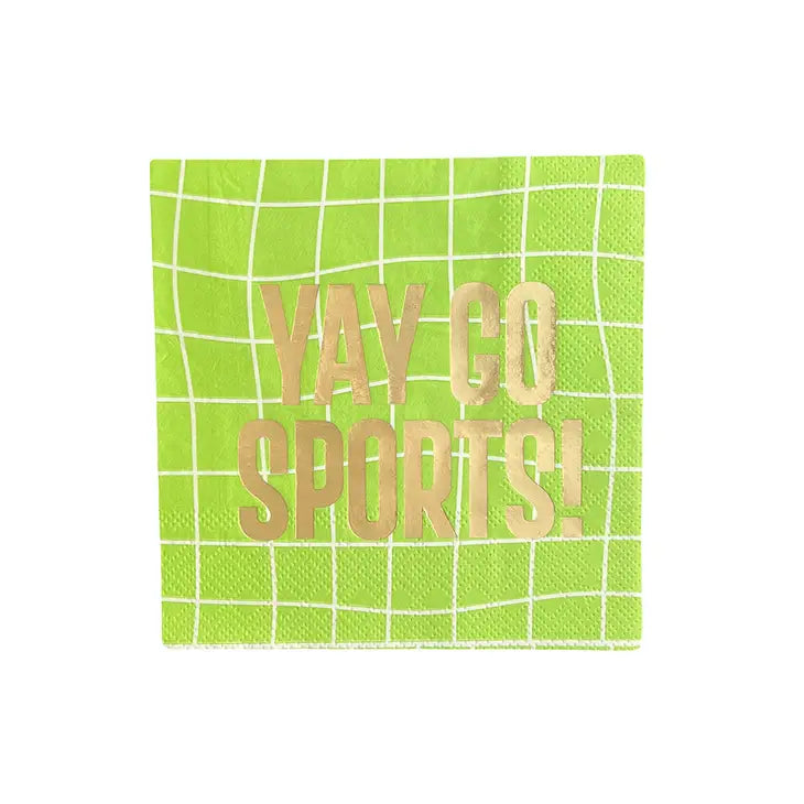 Yay Go Sports Cocktail Napkins