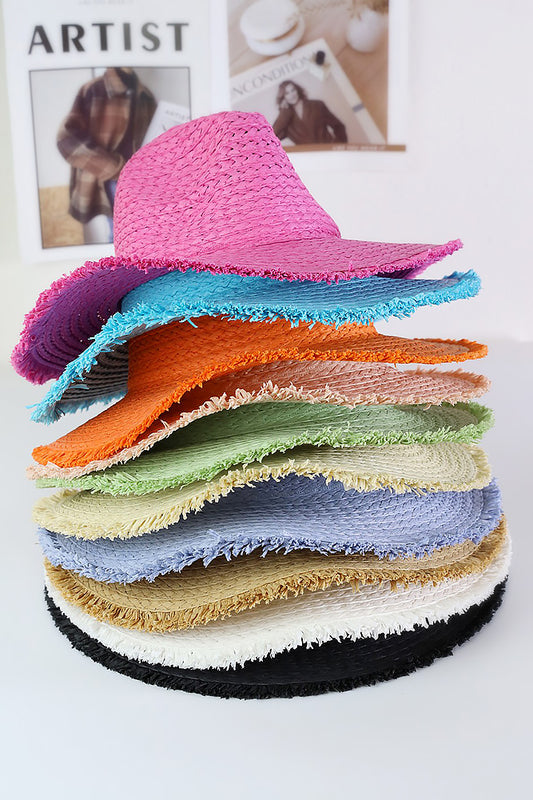 Frayed Straw Hat