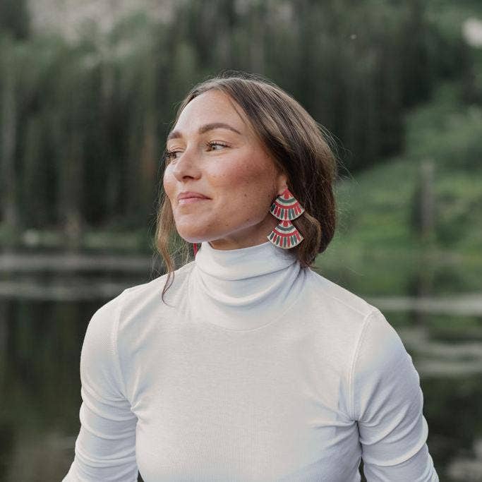 Navidad Double Tile Earring