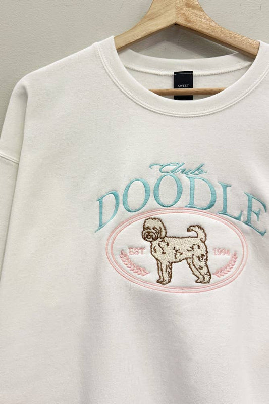 Club Doodle Embroidered Sweatshirt