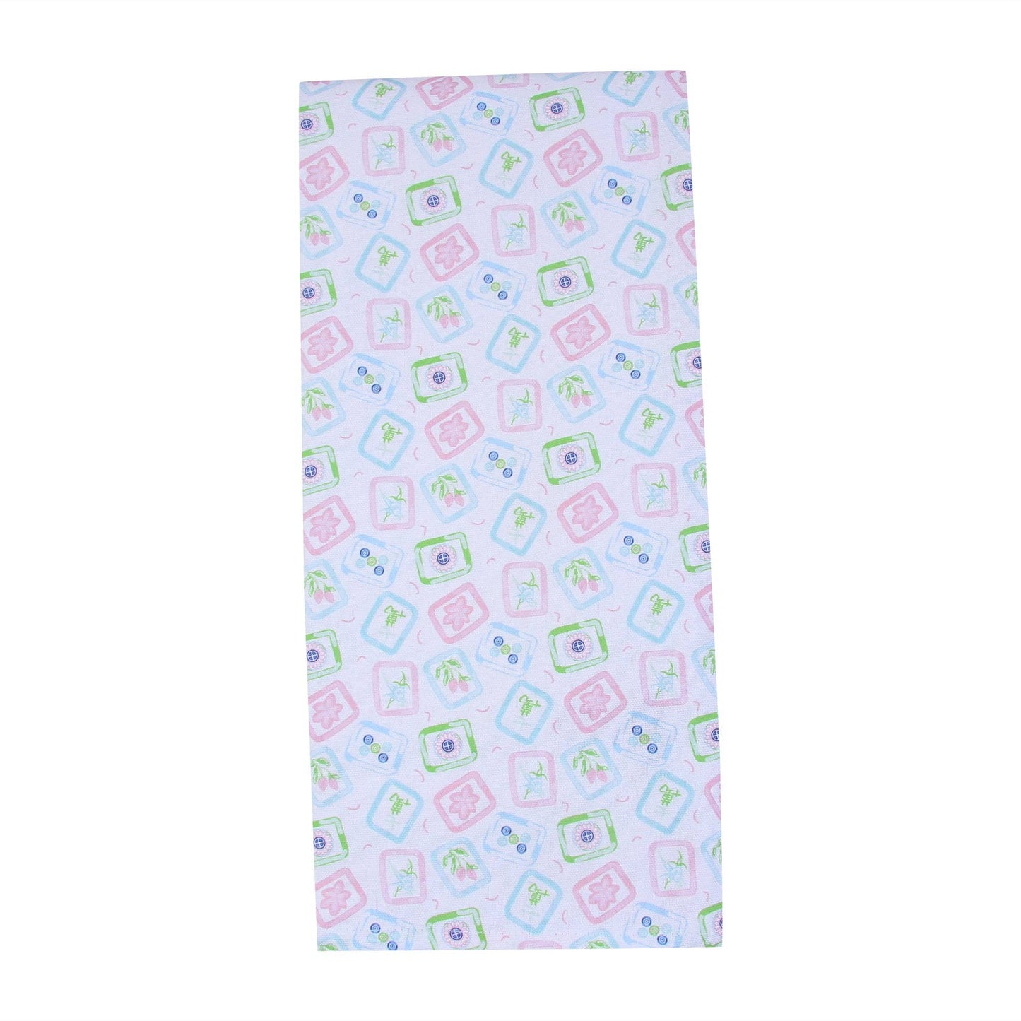 White Mahjong Tea Towel