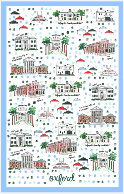 Double Sided Oxford Tea Towel