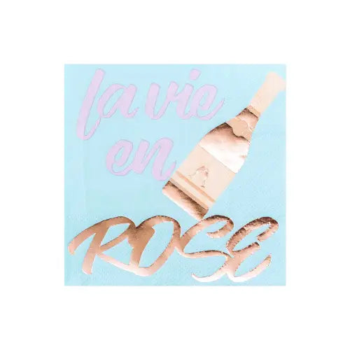 La Vie En Rose' Cocktail Napkins