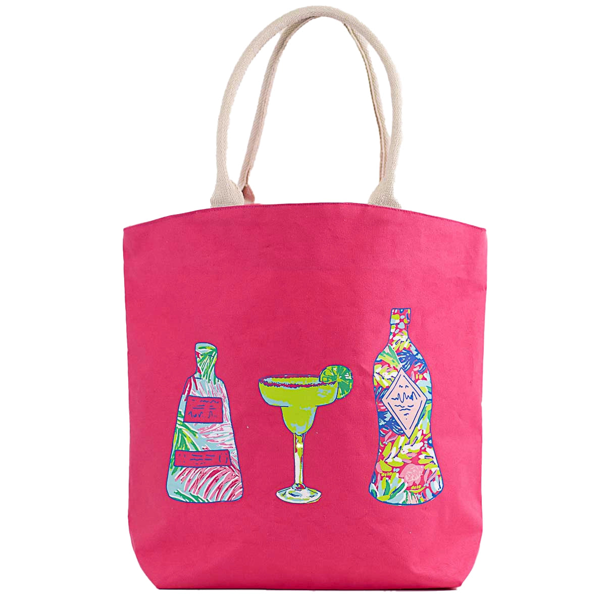 Tequila Sunrise Tropic Tote and Pouch