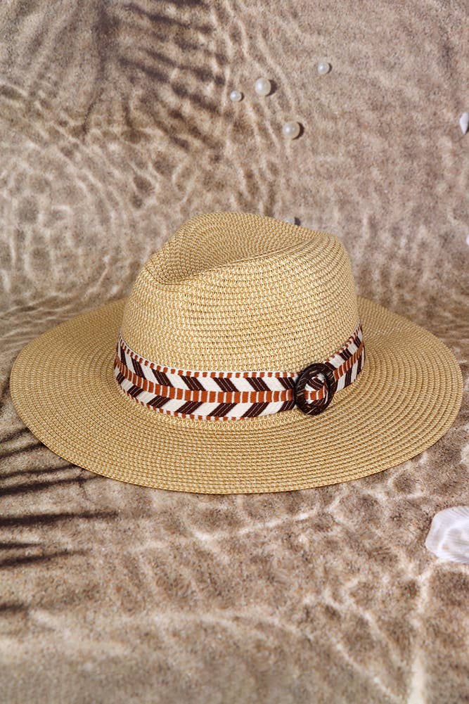 Aztec Band Straw Hat