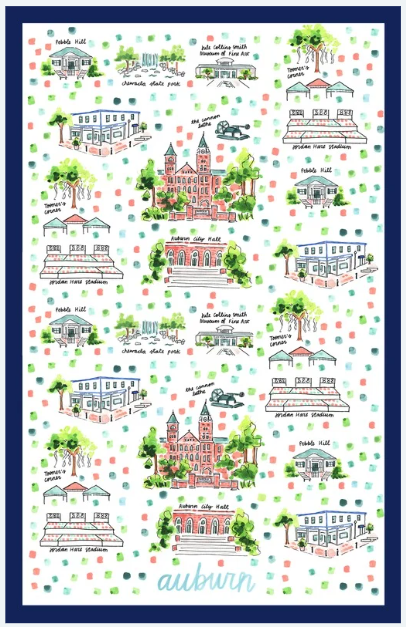 Double Sided Auburn Tea Towel
