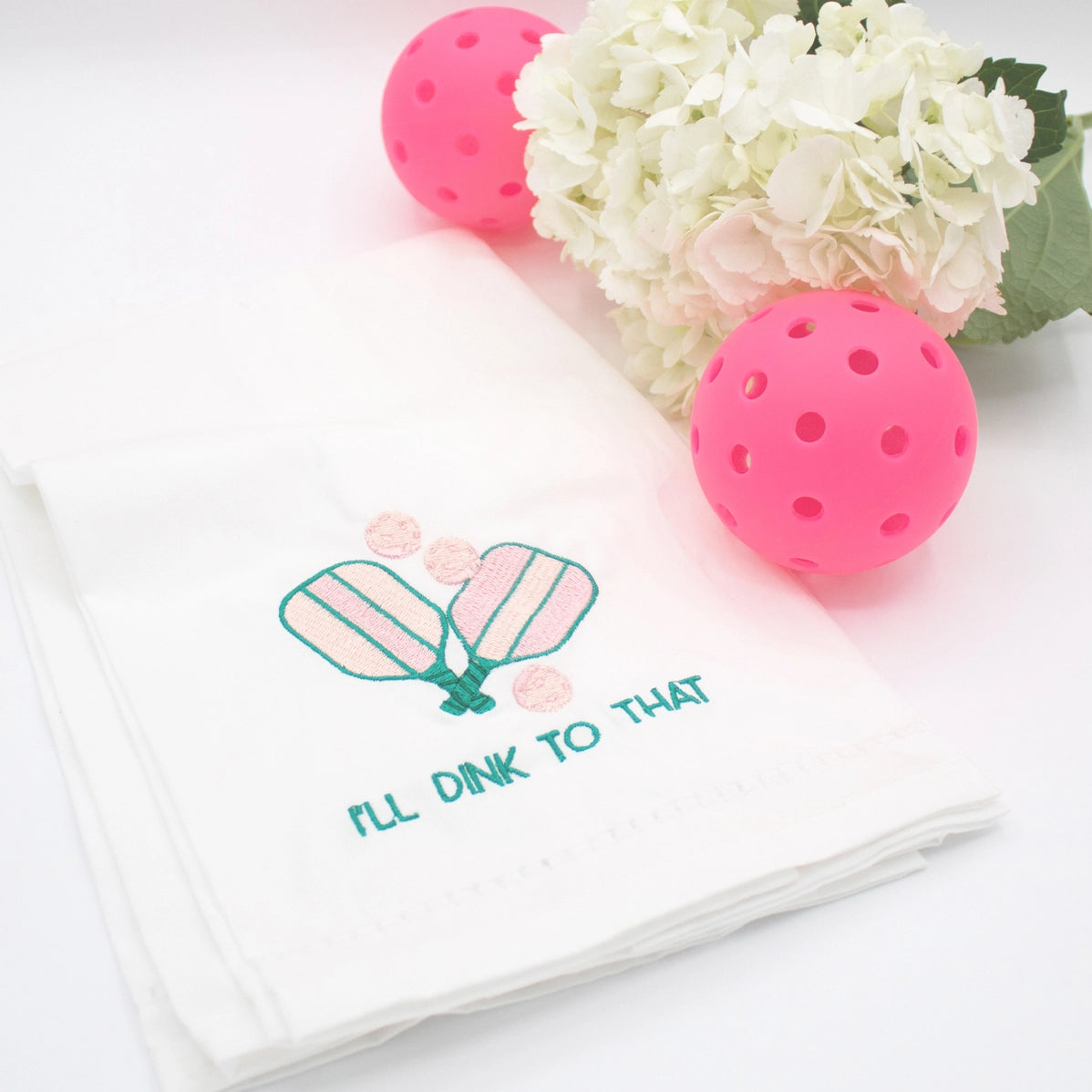 Pickleball Embroidered Bar Towel