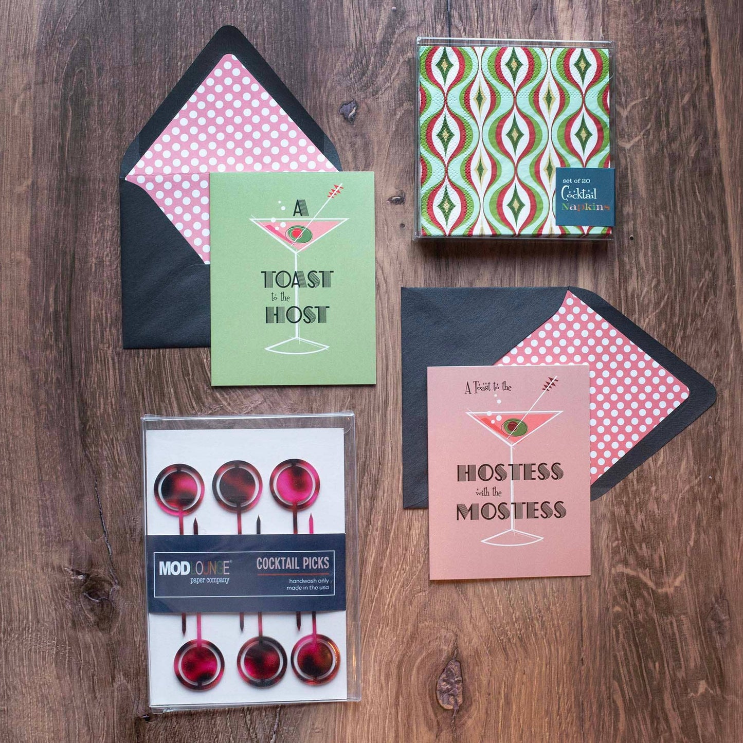 Martini Toast to the Host Greeting Card