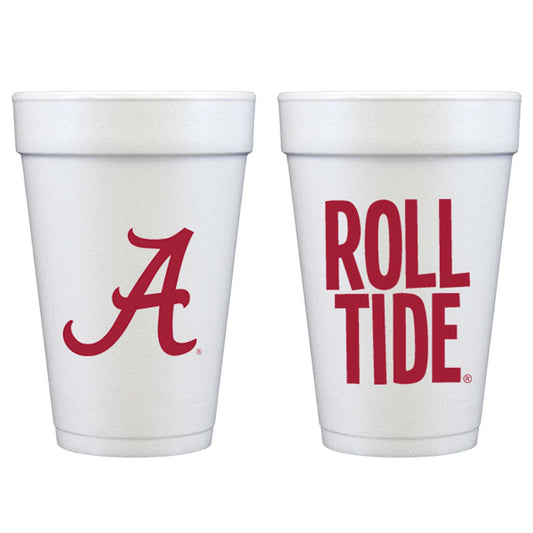 Foam Cup - University of Alabama/Roll Tide (10 ct bag)