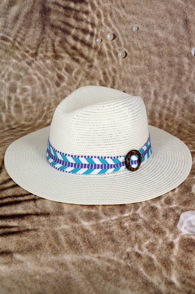 Aztec Band Straw Hat