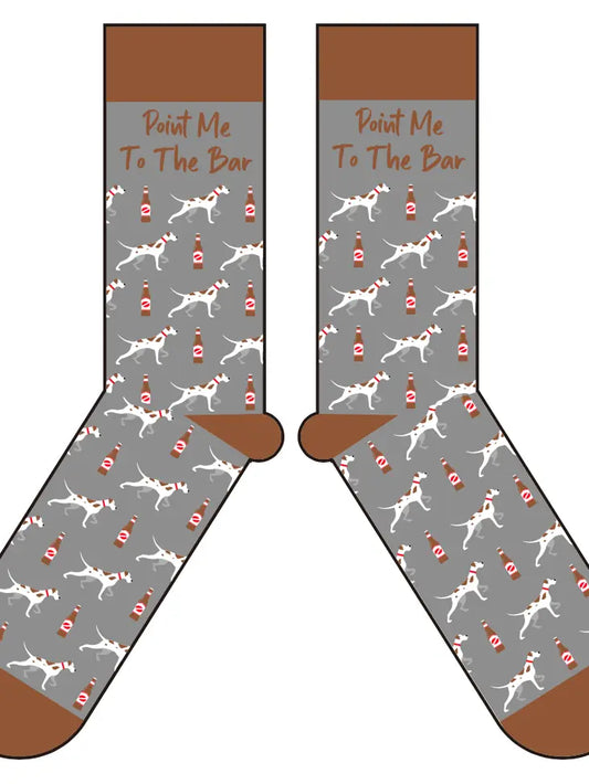 Point Me To The Bar Socks