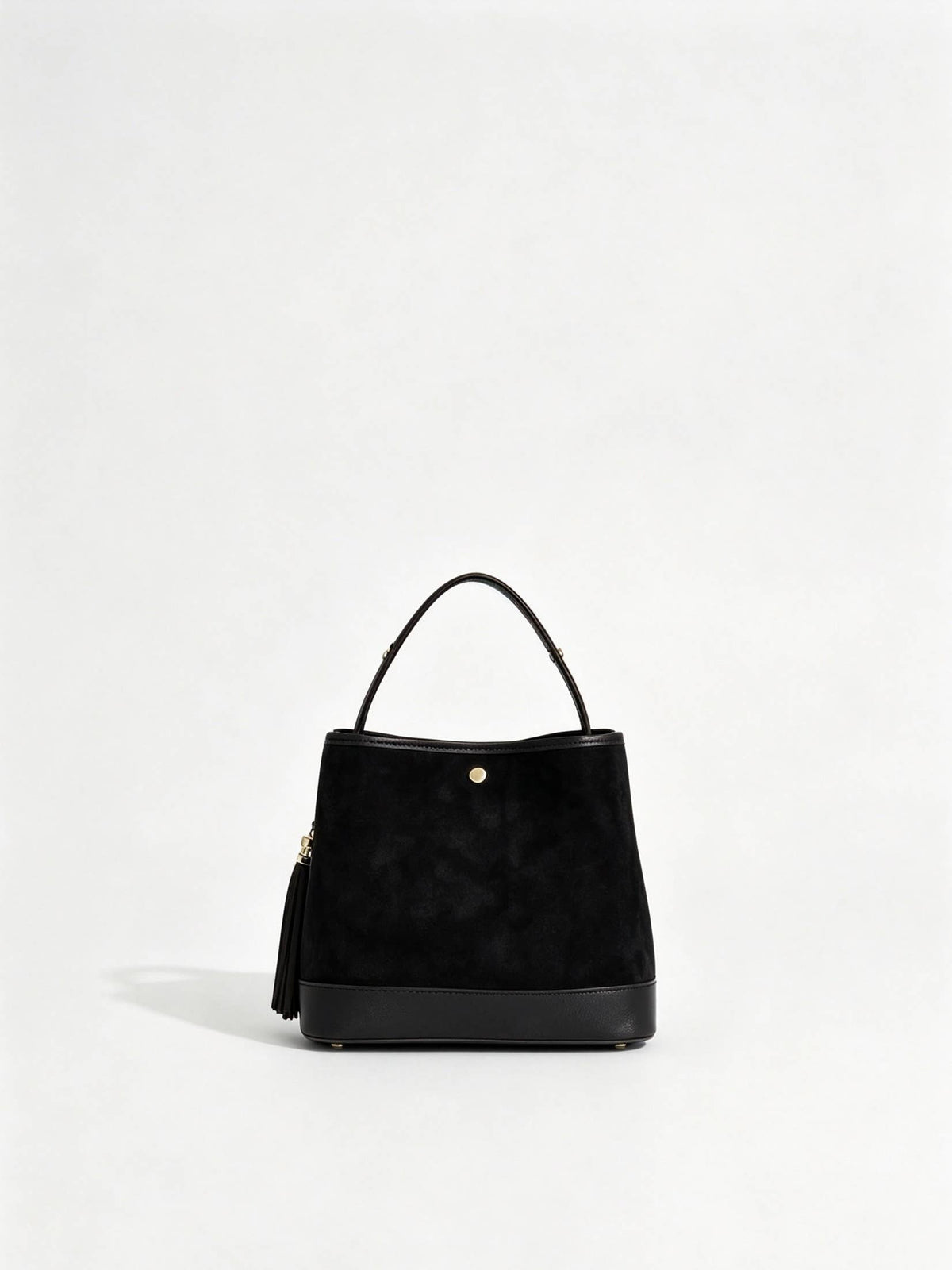 Italian Suede Bucket Bag