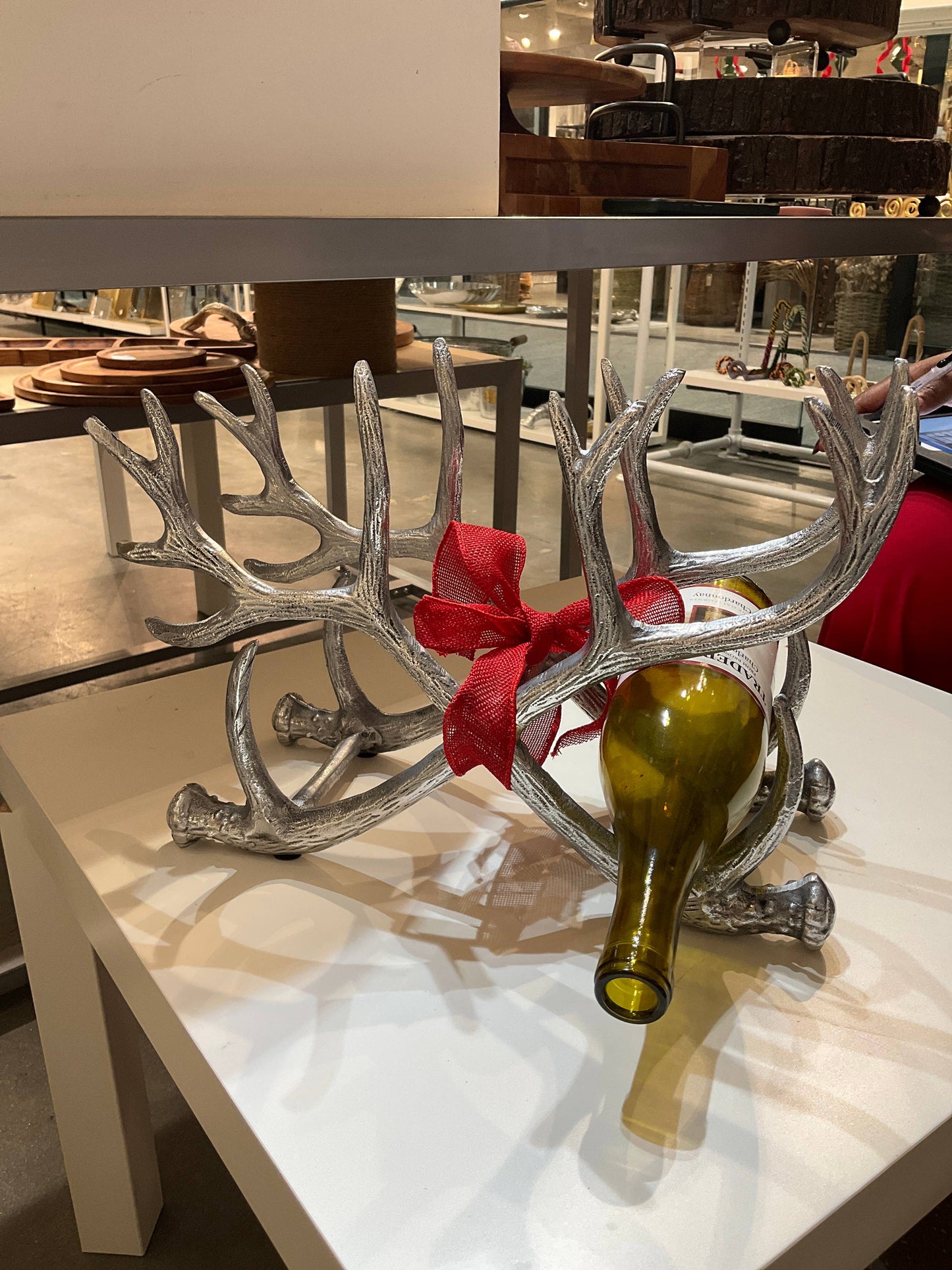 Alum Antler Wine Rack 5 Btl,