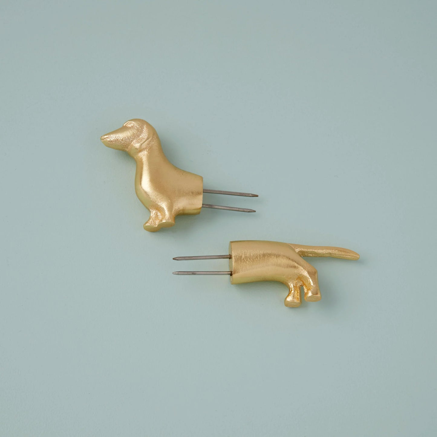 Dachshund Gold Corn Holders