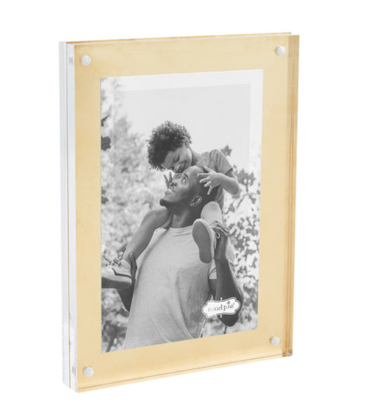 Small Brass Acrylic Frame