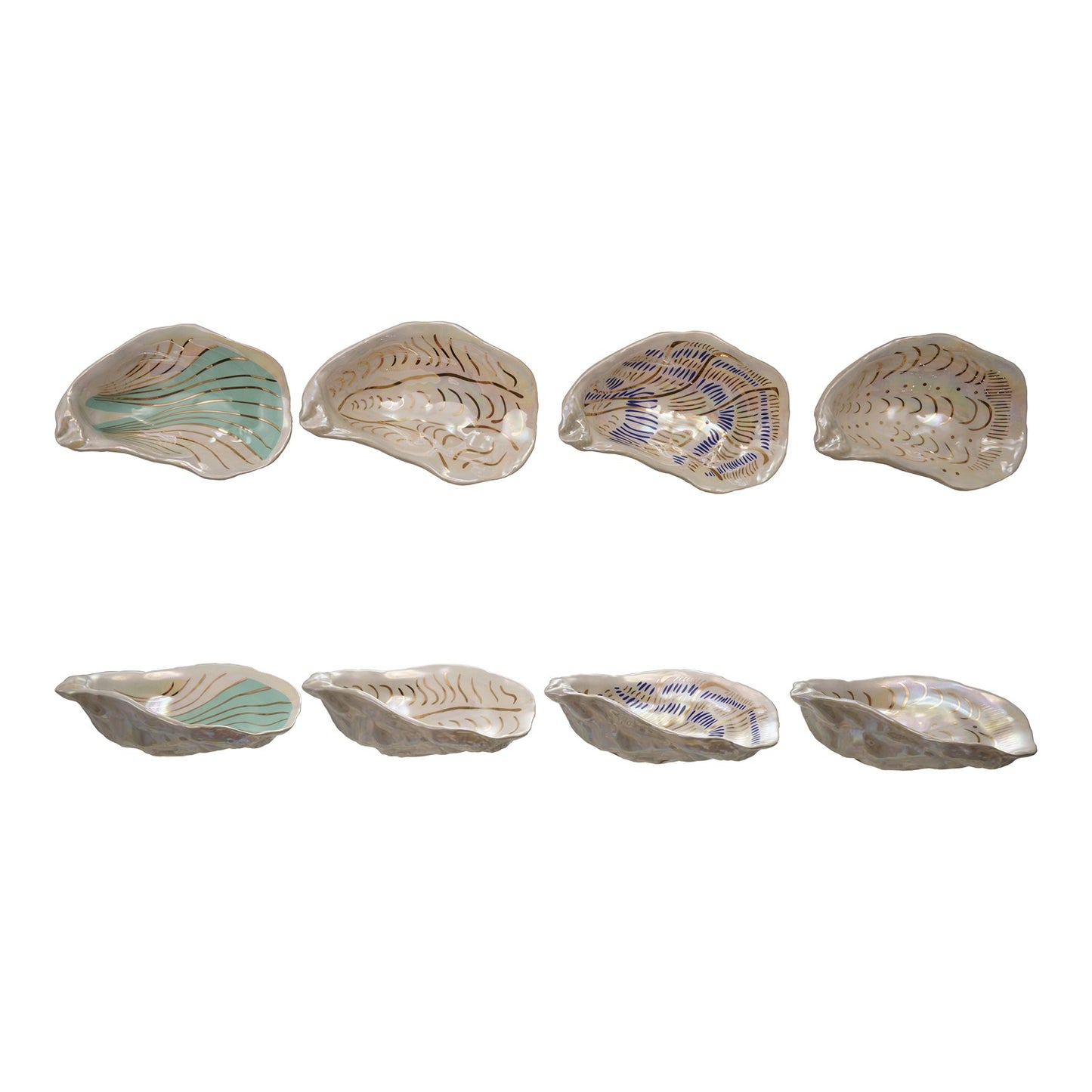 5"L Ceramic Oyster Dish