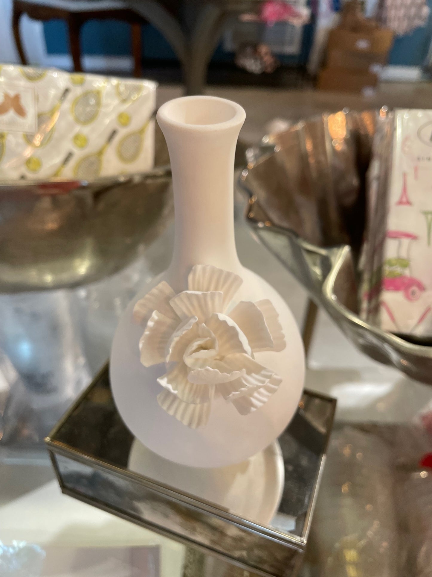 White Porcelain Bud Vase
