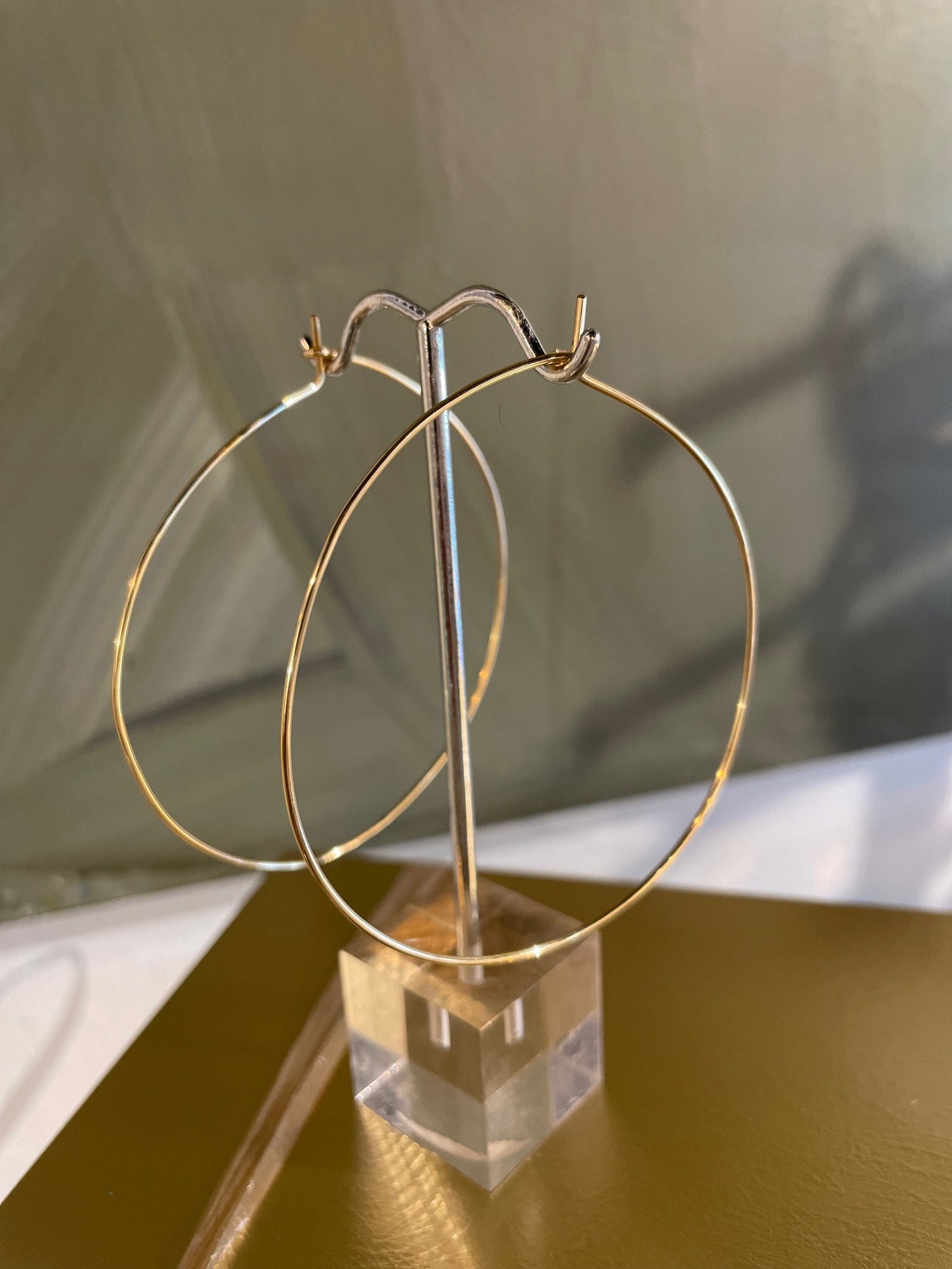 SZ - #10 Gold Round Hoops