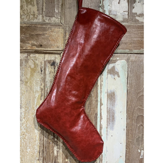 Leather Christmas Stocking