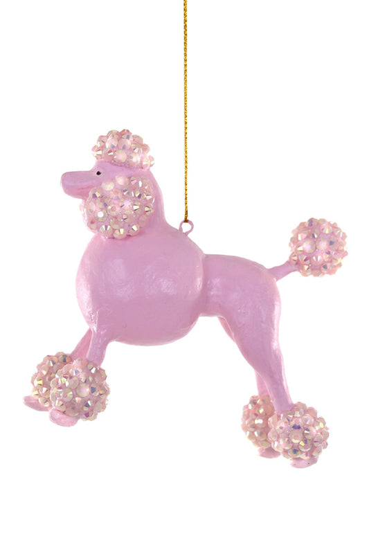 Pink Poodle Ornament