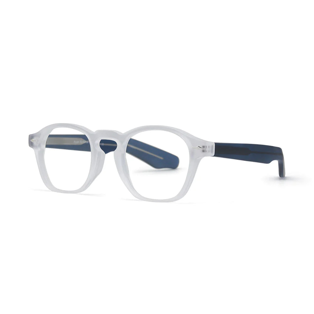 Myles Matte Clear & Navy Blue light Reader