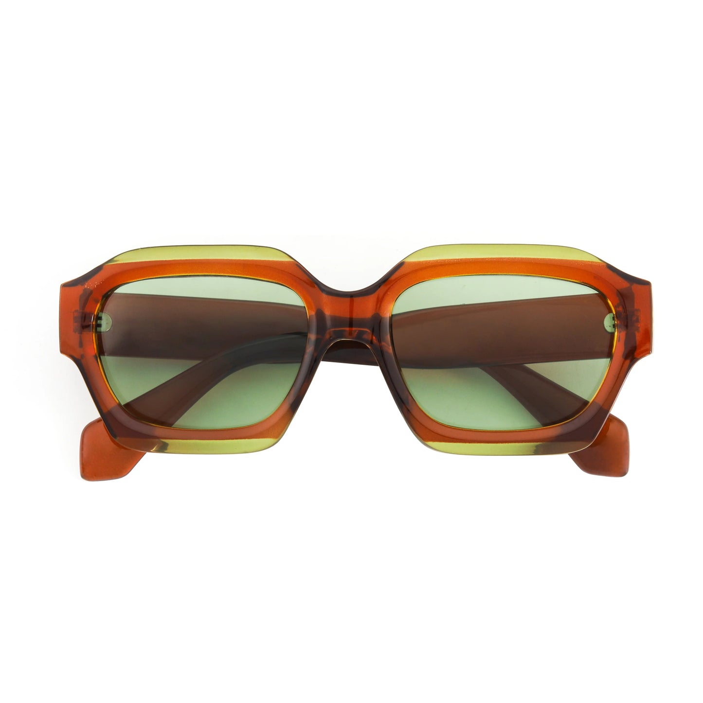Mona Brown/Green Polarized Sunglasses